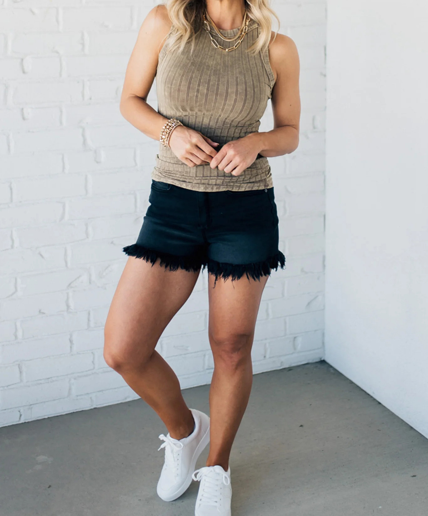 Women's Ribbed Washed Tank Top（Buy 3 Free Shipping）