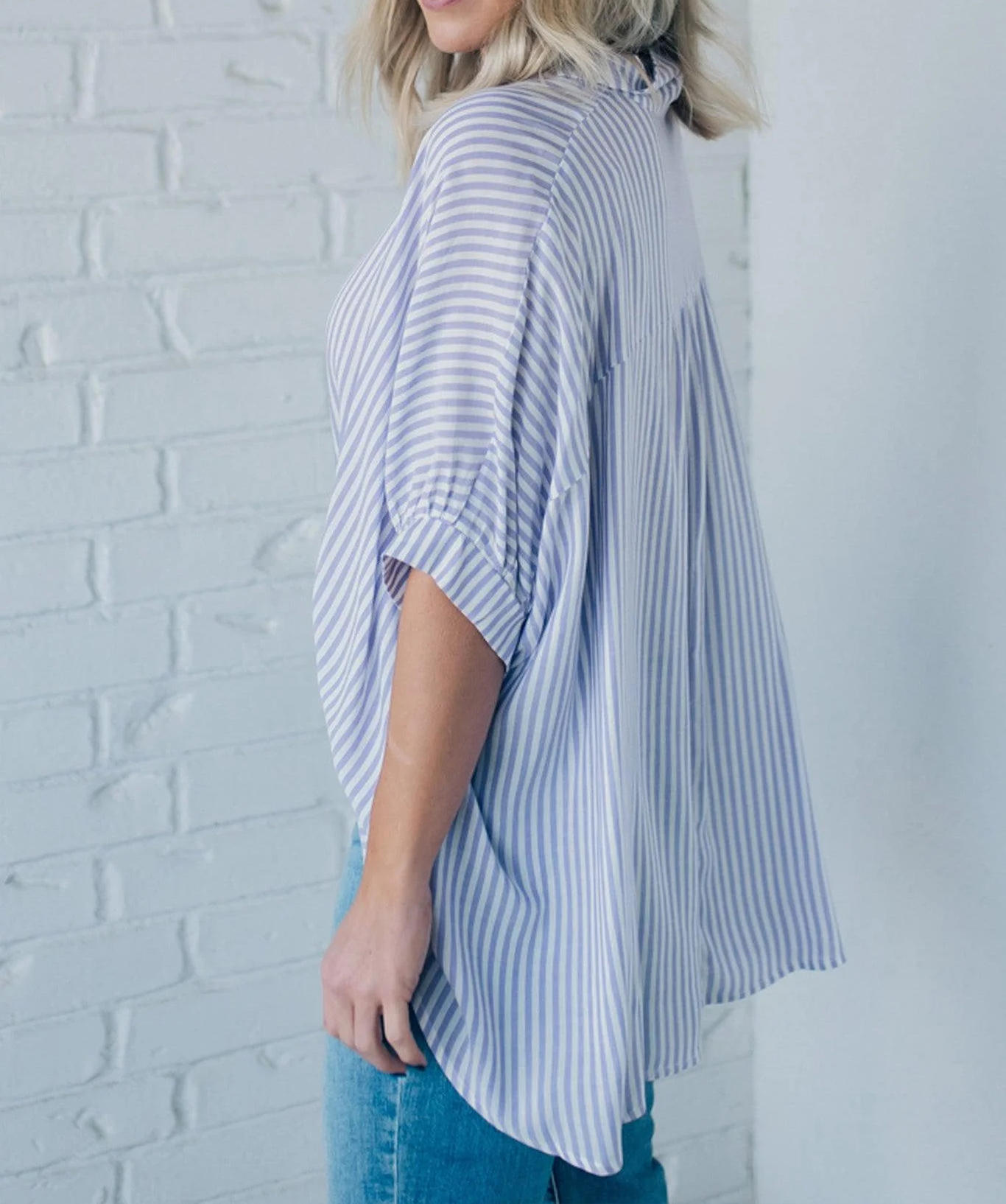 Women's Striped Buttoned Casual Top（Buy 2 Free Shipping）