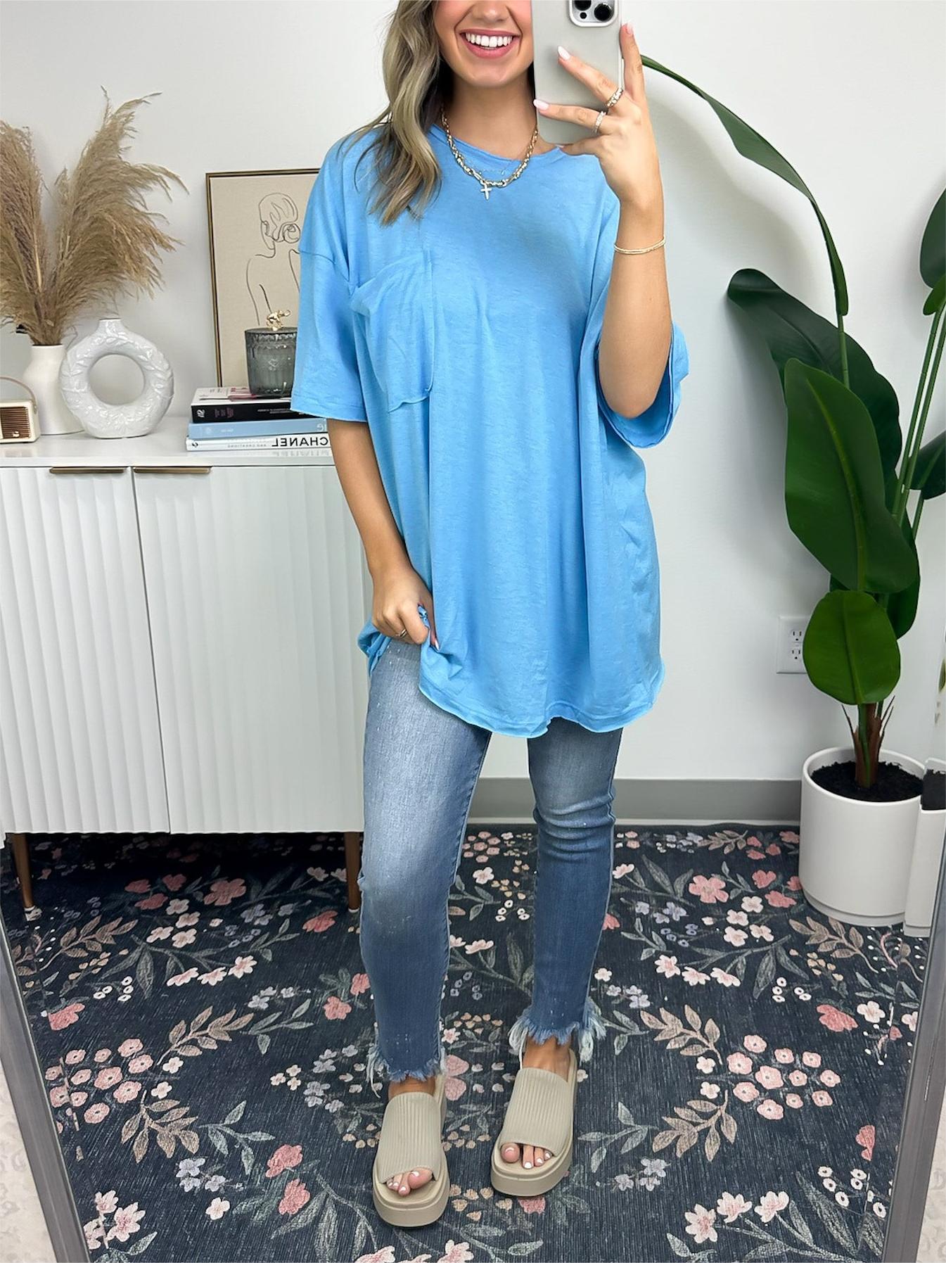 Women's Big Pocket Loose T-Shirt