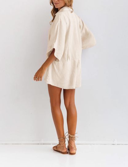 Women's V-neck Half-button Jumpsuit（Buy 2 Free Shipping）