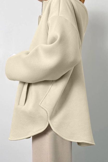 Women's Oversized Long Sleeve Half Zip Hoodie（Buy 2 Free Shipping）