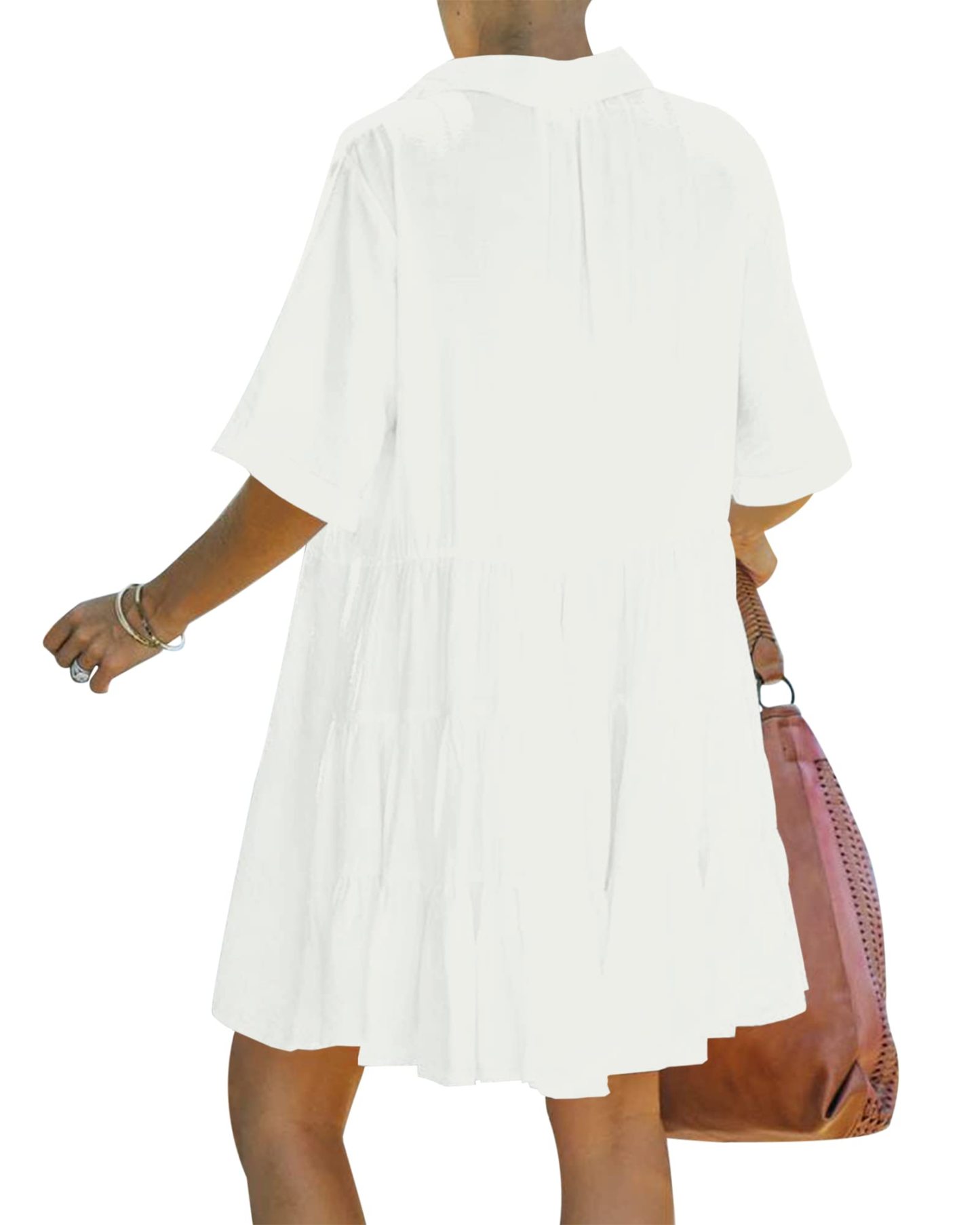 Women's Babydoll Button Dress With Pockets(Buy 2 Free Shipping)