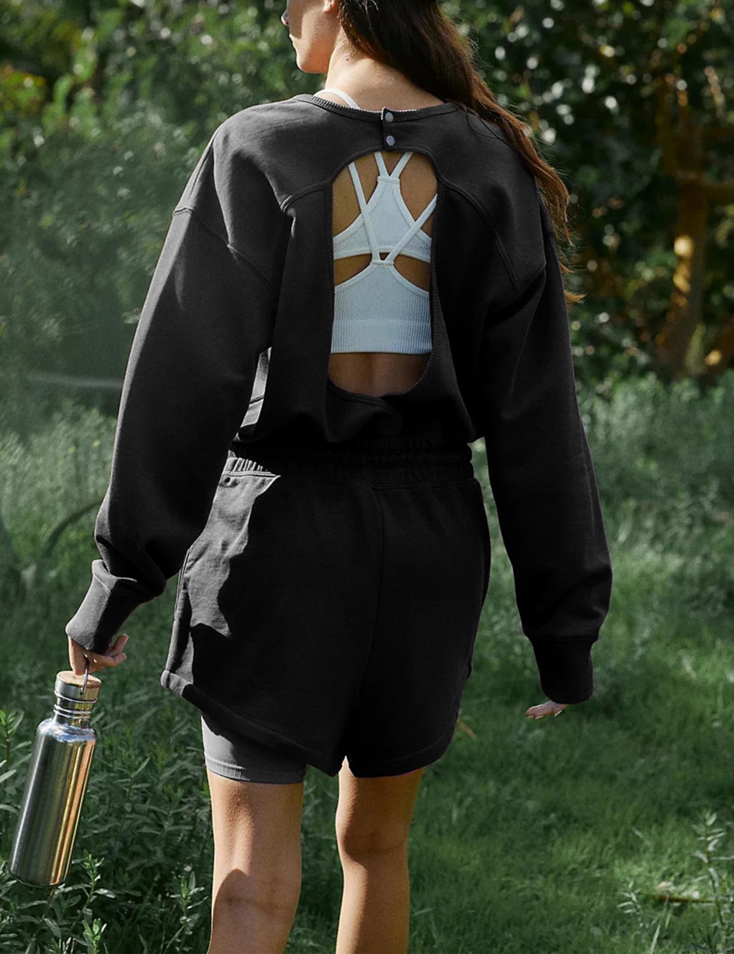 Women‘s Long Sleeve Open Back Romper (BUY 2 FREE SHIPPING)