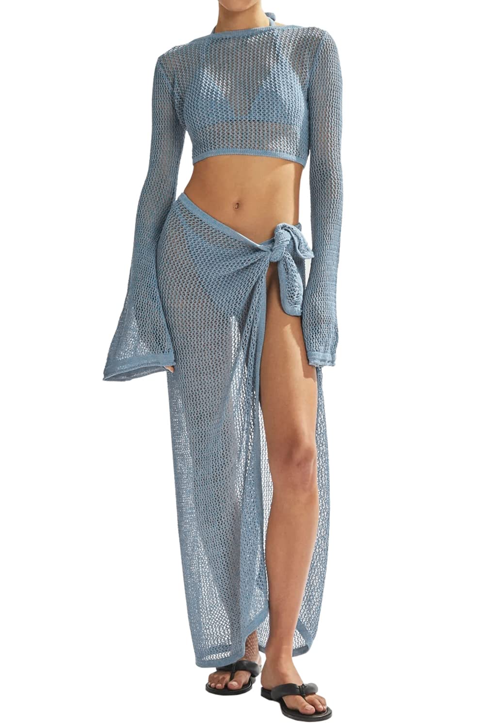 Women's Crochet Swimsuit Cover-up Set（Buy 2 Free Shipping）