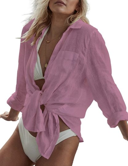 Women's Beach Shirts Swimsuit Cover Ups（Buy 3 Free Shipping）