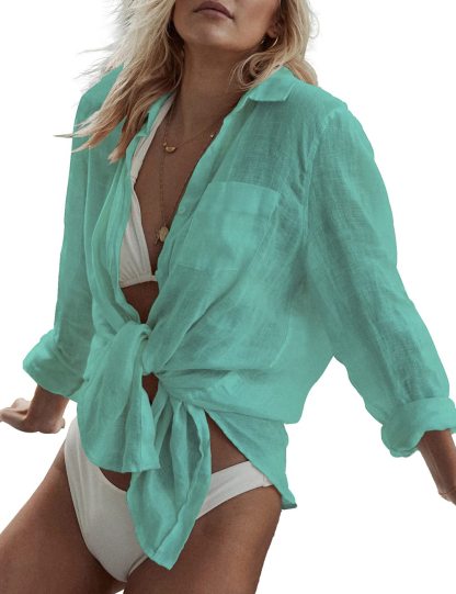 Women's Beach Shirts Swimsuit Cover Ups（Buy 3 Free Shipping）