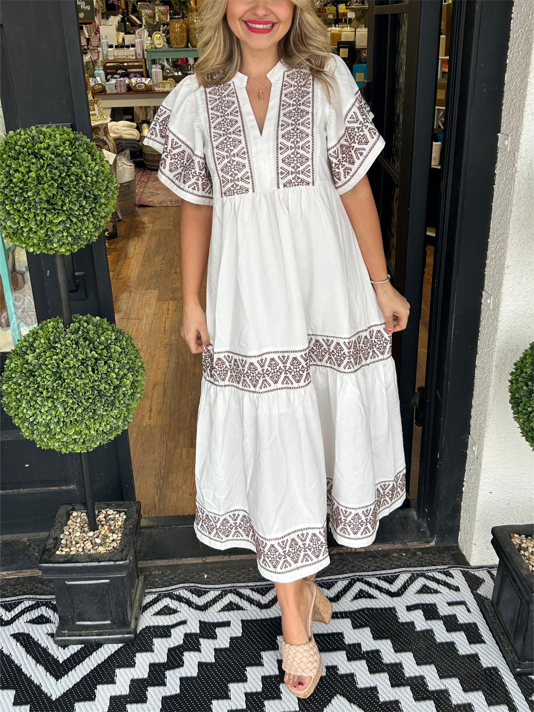 Women's Blend Embroidered Dress (Buy 2 Free Shipping)