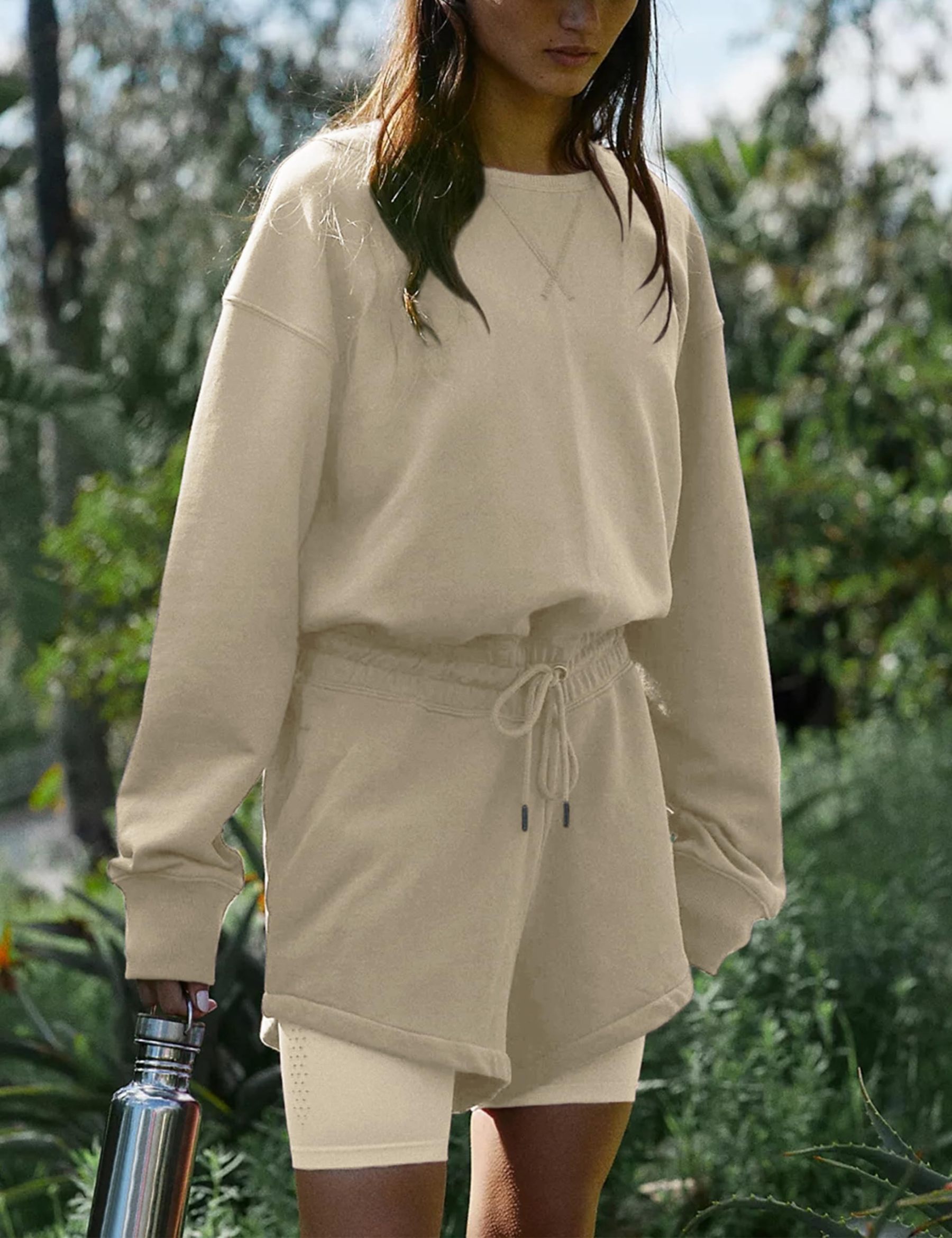 Women‘s Long Sleeve Open Back Romper (BUY 2 FREE SHIPPING)-Pink Laura