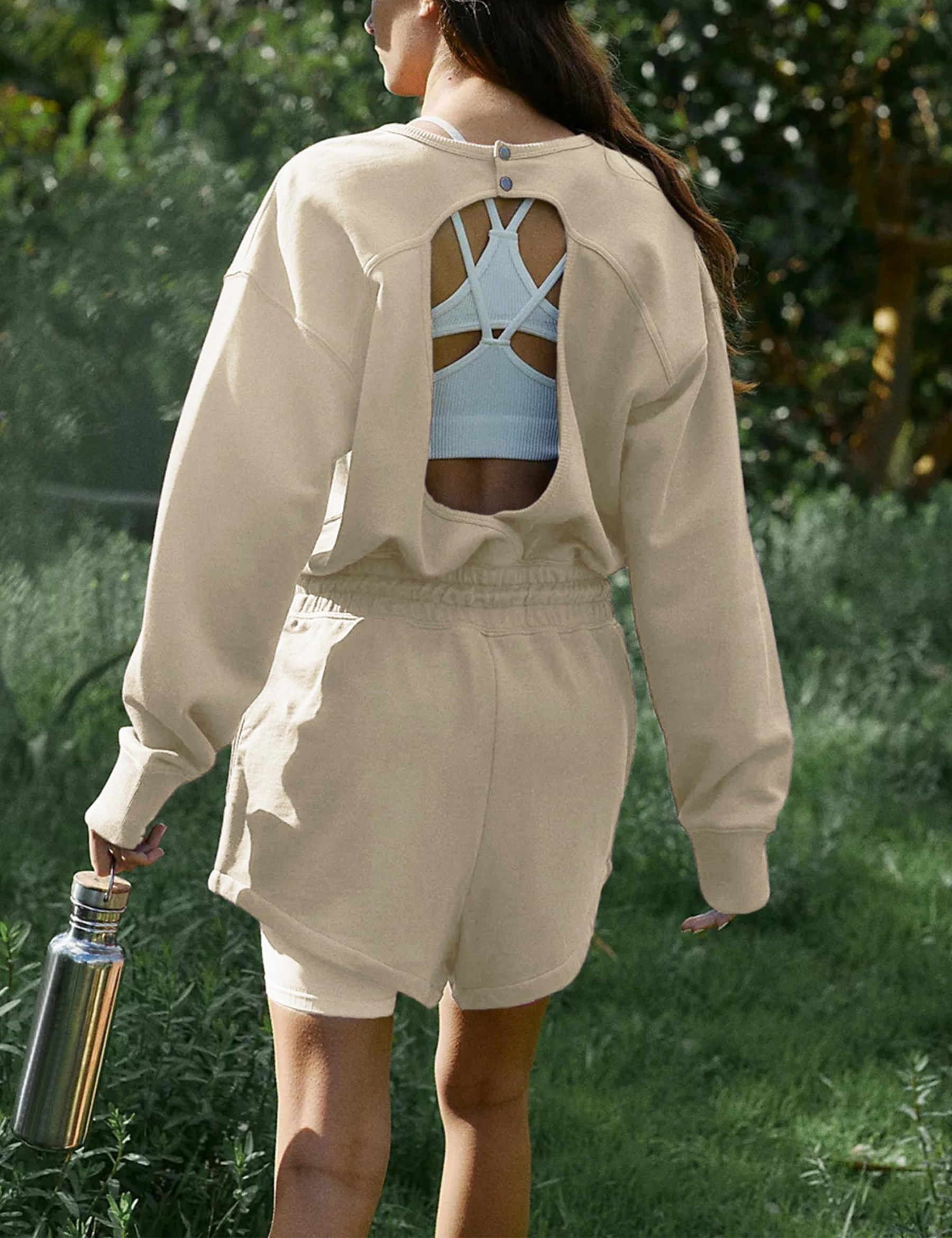 Women‘s Long Sleeve Open Back Romper (BUY 2 FREE SHIPPING)