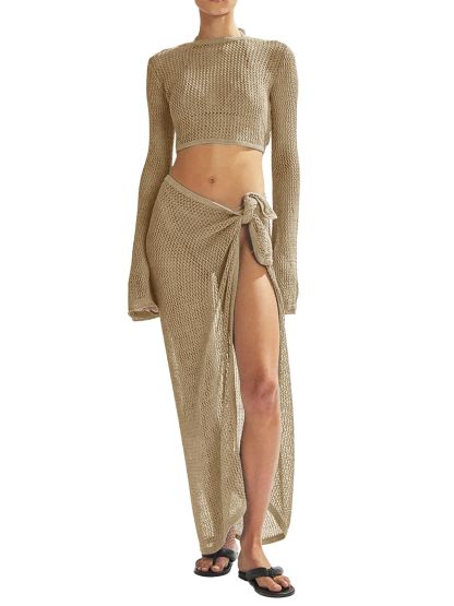 Women's Crochet Swimsuit Cover-up Set（Buy 2 Free Shipping）