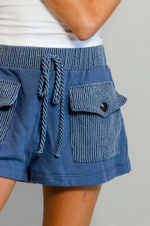 Women's High Rise Wide Leg Cargo Shorts (Buy 2 Free Shipping) 