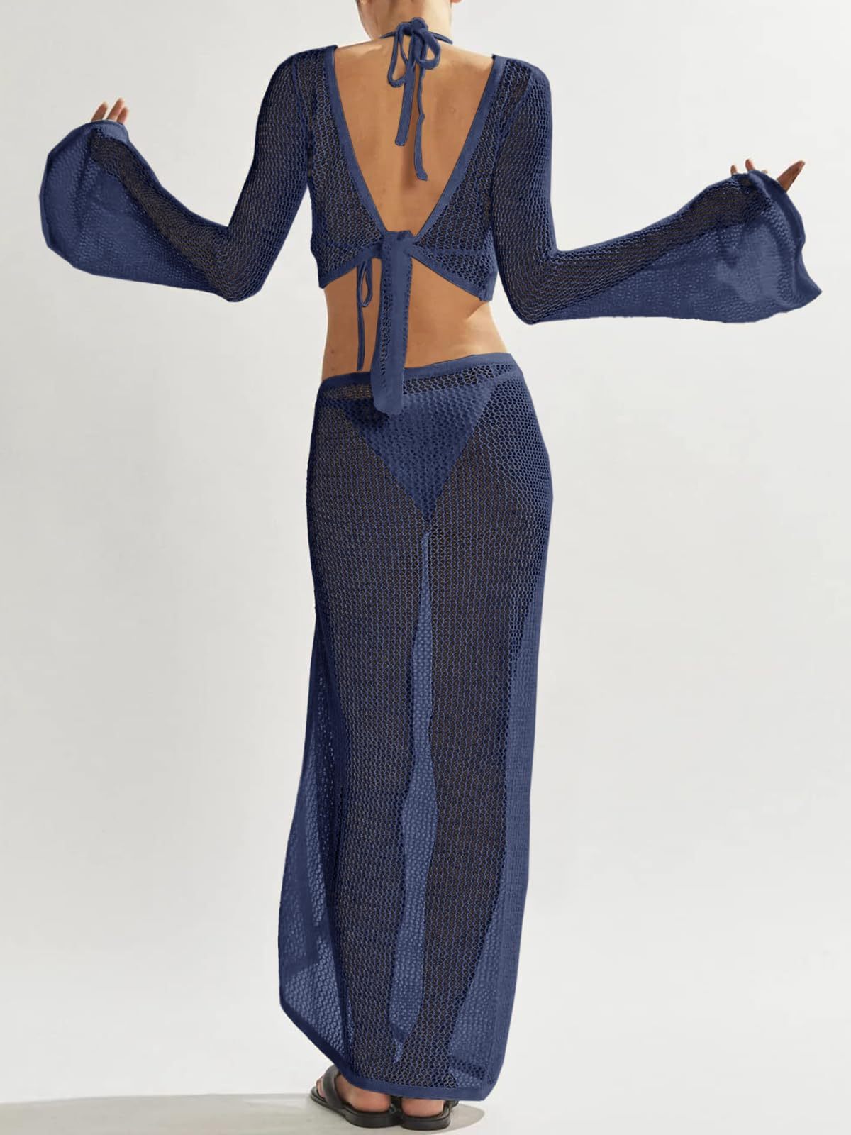 Women's Crochet Swimsuit Cover-up Set（Buy 2 Free Shipping）