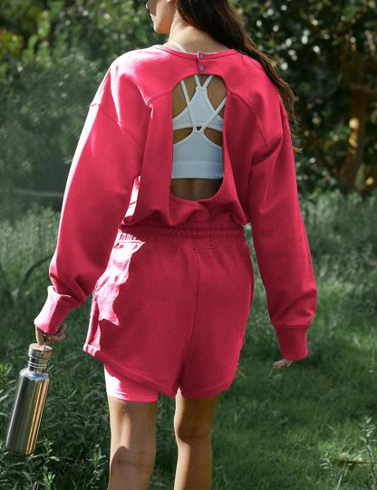 Women‘s Long Sleeve Open Back Romper (BUY 2 FREE SHIPPING)