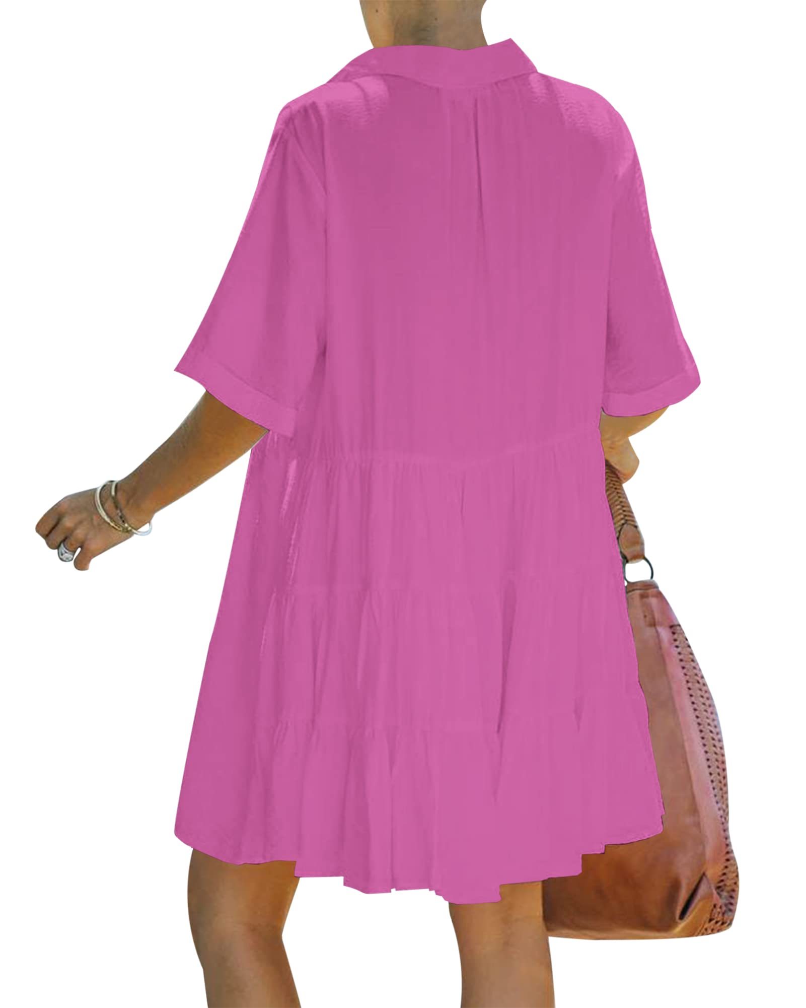 Women's Babydoll Button Dress With Pockets(Buy 2 Free Shipping)