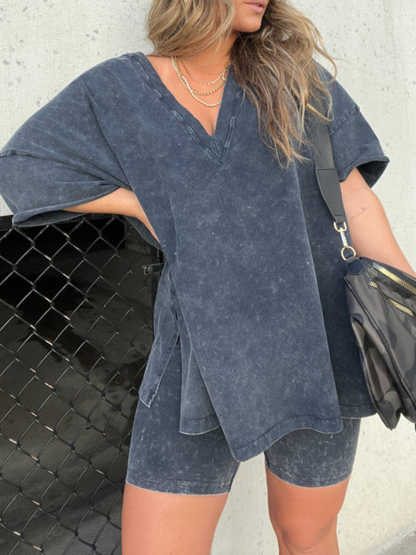 Women's Summer Washed Set (Buy 2 Free Shipping)-Pink Laura