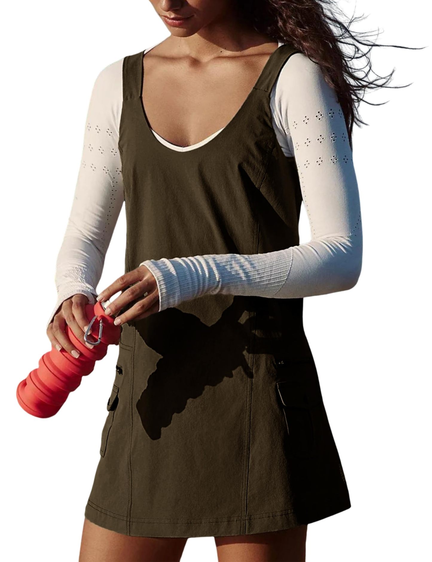 Women's Adjustable Straps Mini Dress With Pockets(Buy 2 Free Shipping)