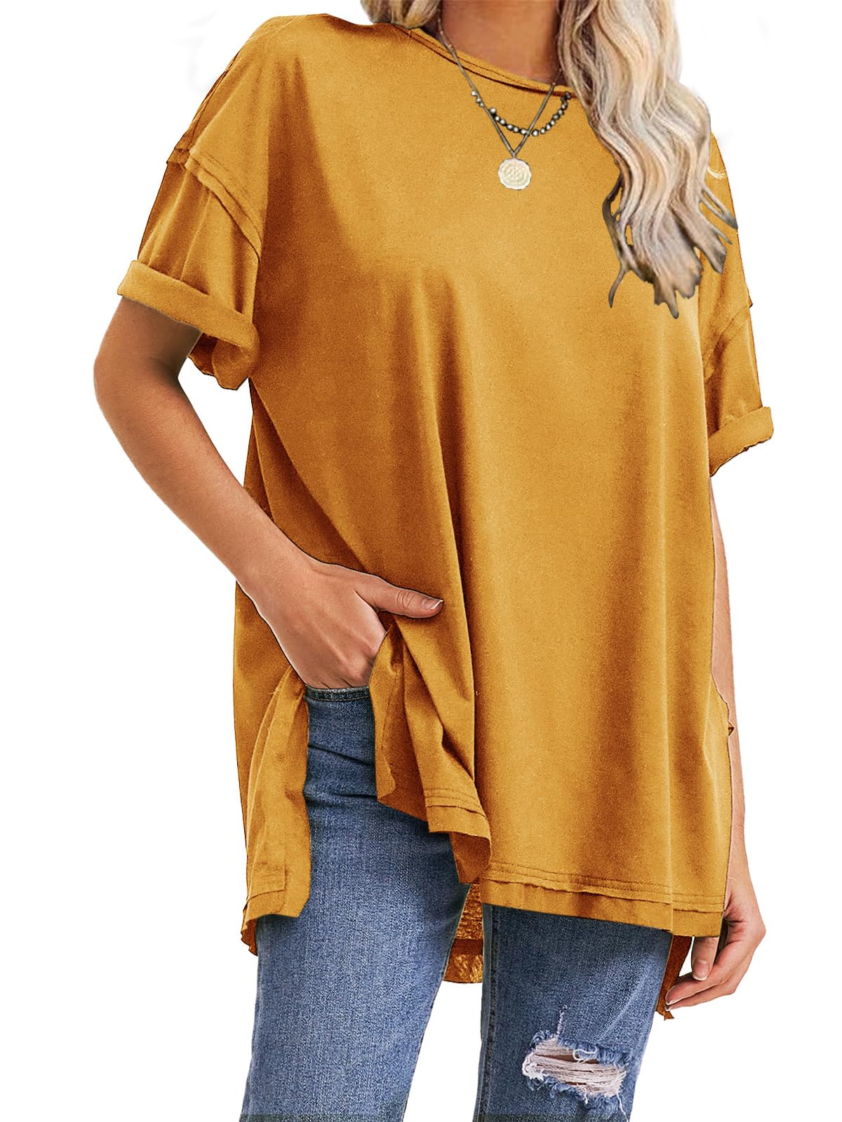 Women's Oversized Casual Plus Size T-Shirt Tops(Buy 3 Free Shipping)