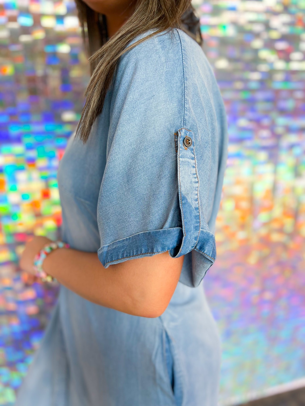 Lightweight Denim T-shirt Dress(Buy 2 Free Shipping)