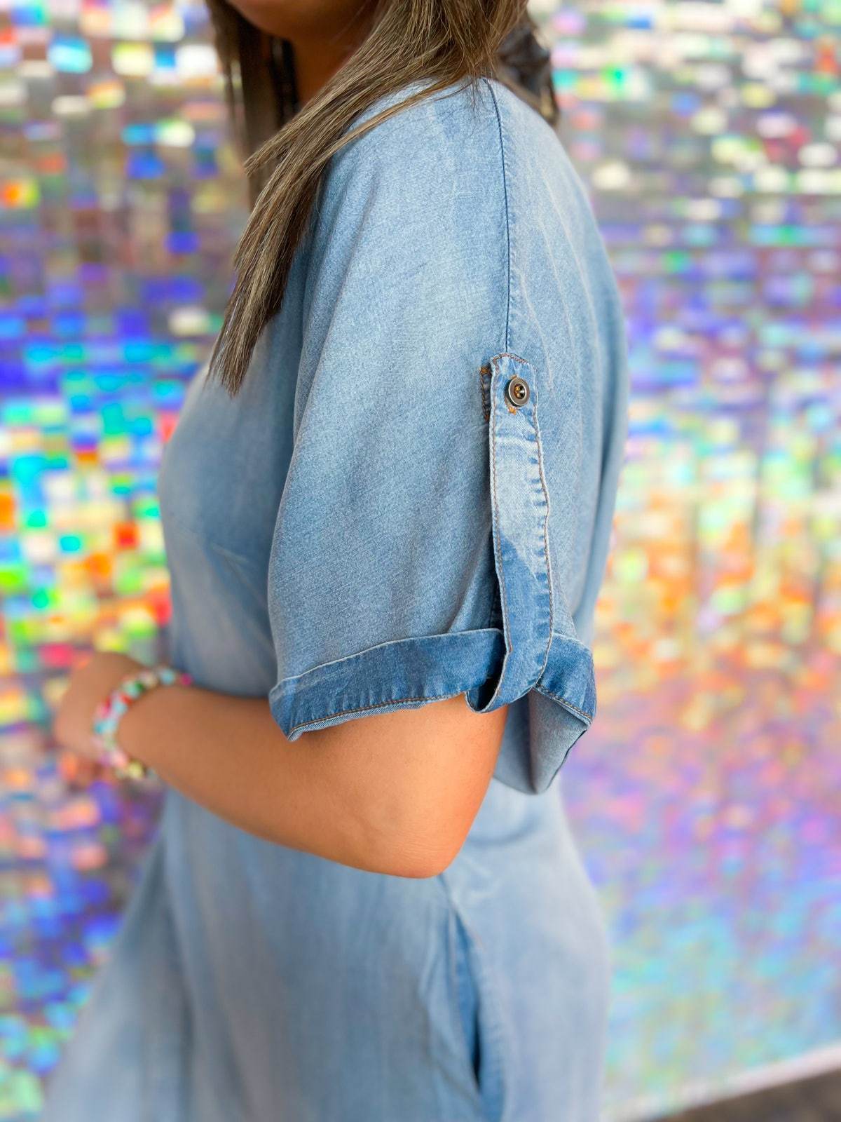 Lightweight Denim T-shirt Dress(Buy 2 Free Shipping)