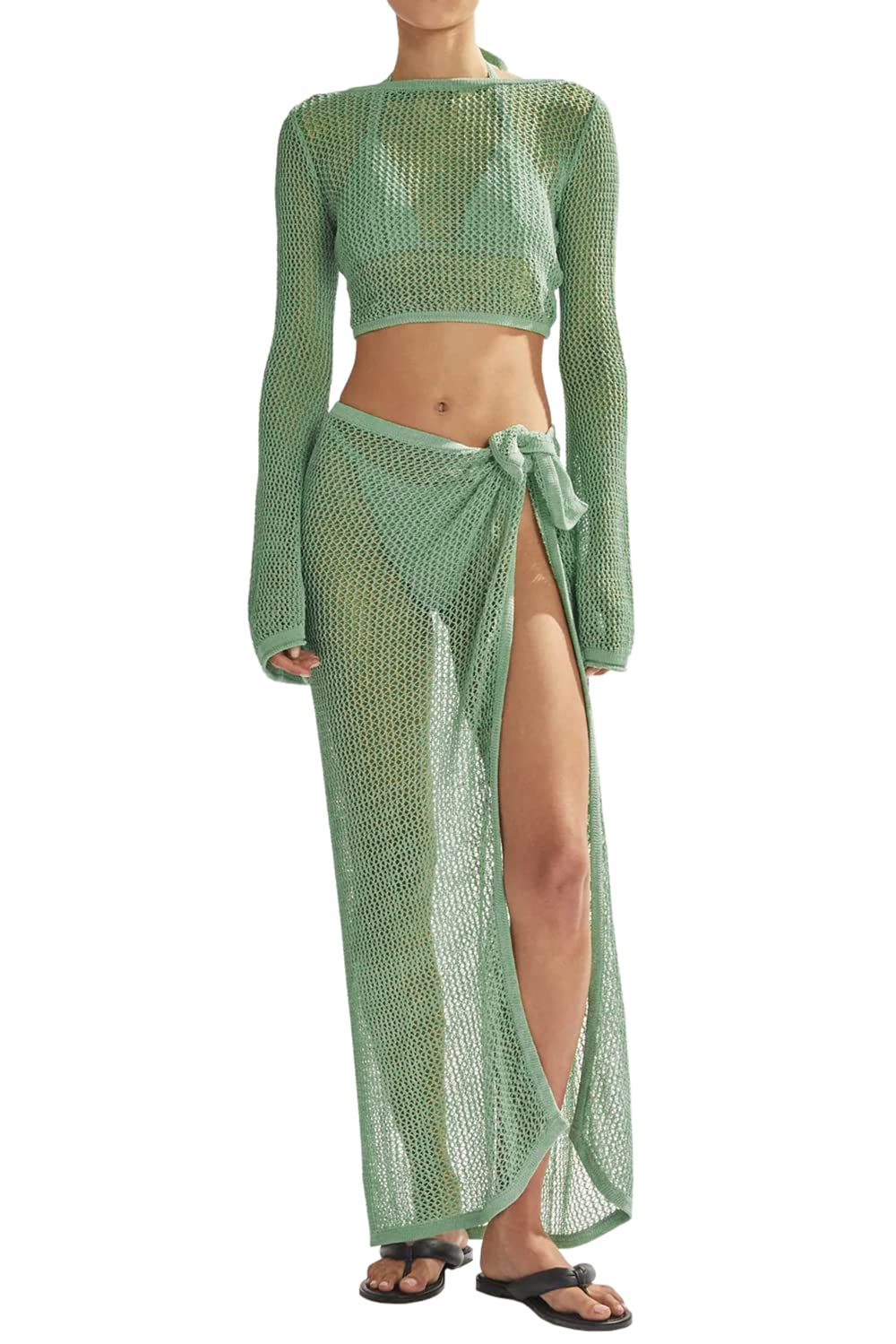 Women's Crochet Swimsuit Cover-up Set（Buy 2 Free Shipping）