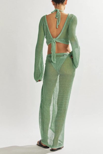 Women's Crochet Swimsuit Cover-up Set（Buy 2 Free Shipping）