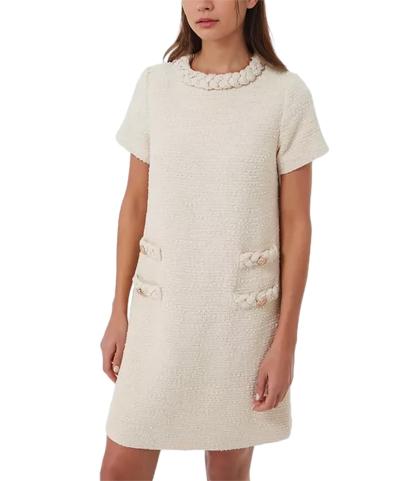 Women's Tweed Round Neck Short Sleeve Dress（buy 2 free shipping）