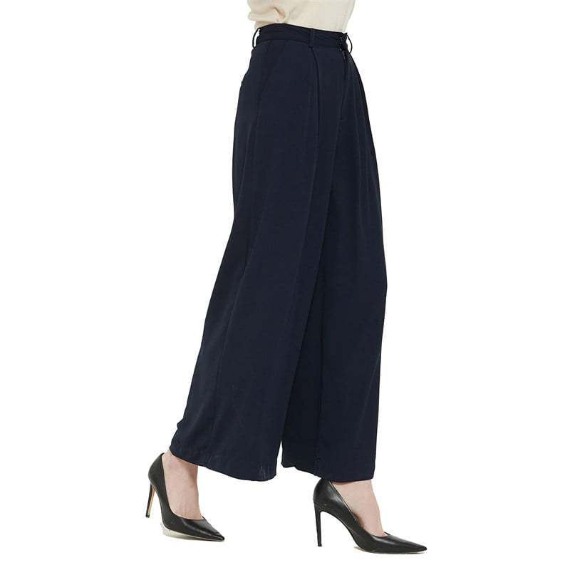 Women Wide Leg High Waist Pants-Pink Laura