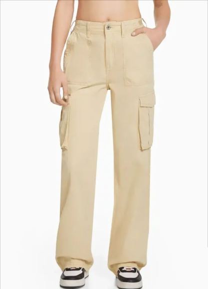 Adjustable Straight Fit Cargo Pants (Buy 2 Free Shipping)-Pink Laura