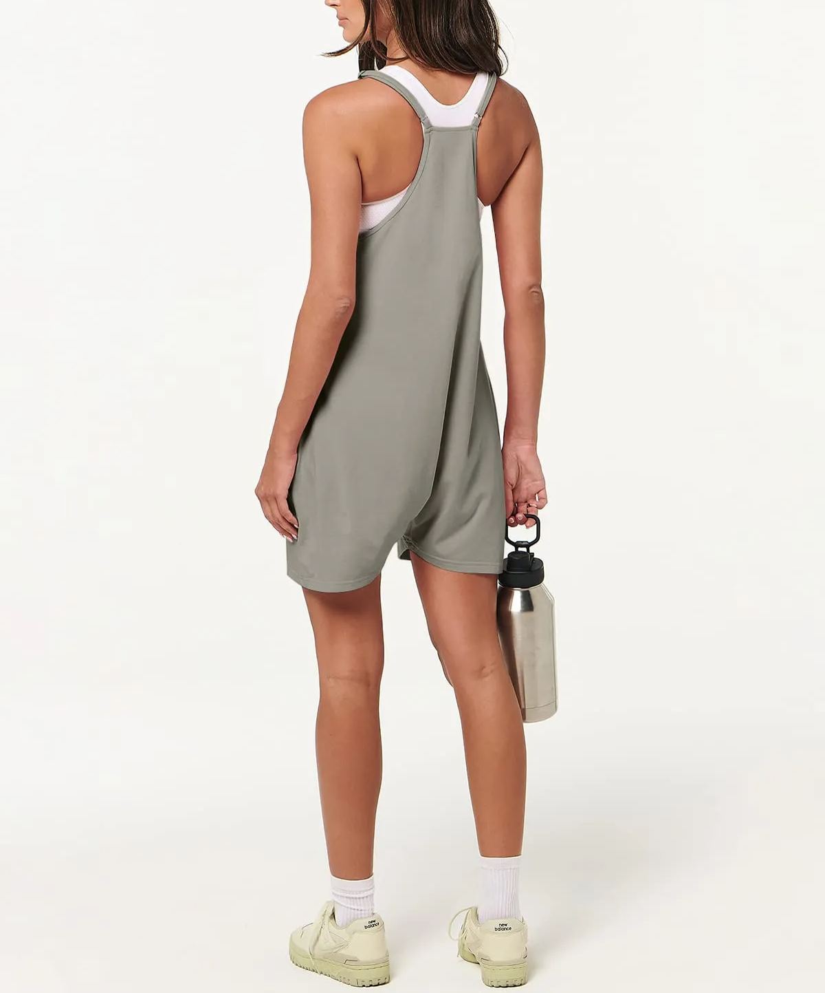 Women's Spaghetti Strap Short Jumpsuit With Pockets(Buy 2 Free Shipping)