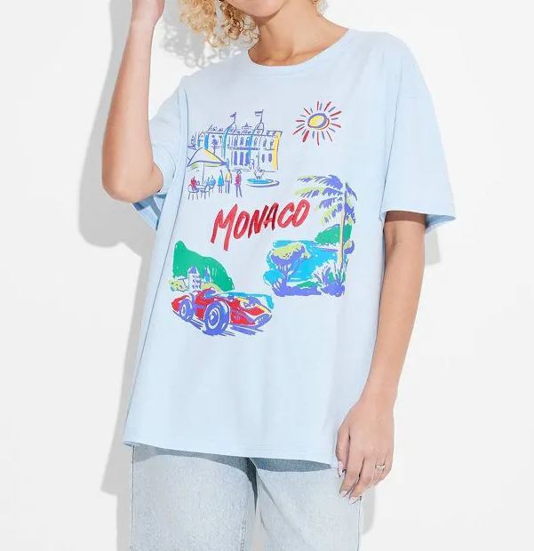 Women's Monaco Boyfriend Graphic T-Shirt(Buy 3 Free Shipping)
