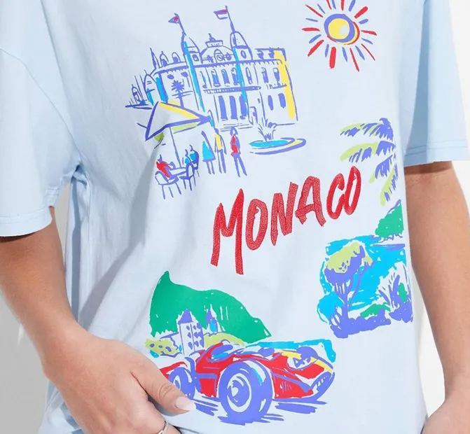 Women's Monaco Boyfriend Graphic T-Shirt(Buy 3 Free Shipping)
