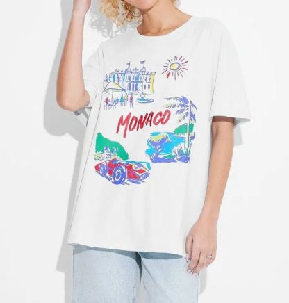 Women's Monaco Boyfriend Graphic T-Shirt(Buy 3 Free Shipping)