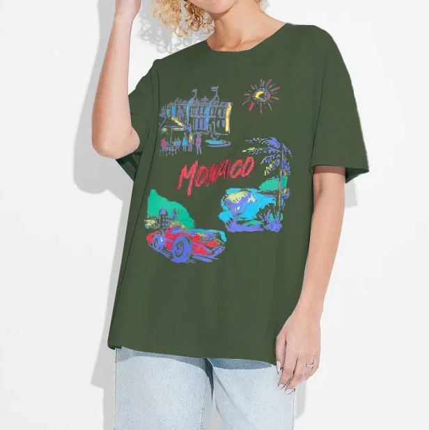 Women's Monaco Boyfriend Graphic T-Shirt(Buy 3 Free Shipping)