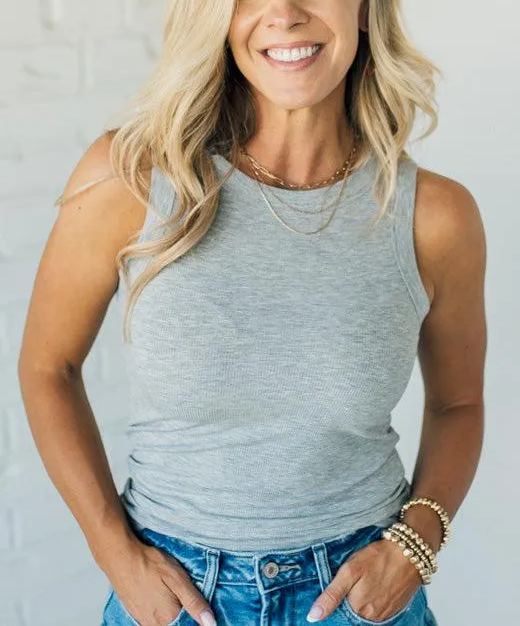 2024 Summer Hot Women's Ribbed Patch Tank(buy 2 10% OFF)