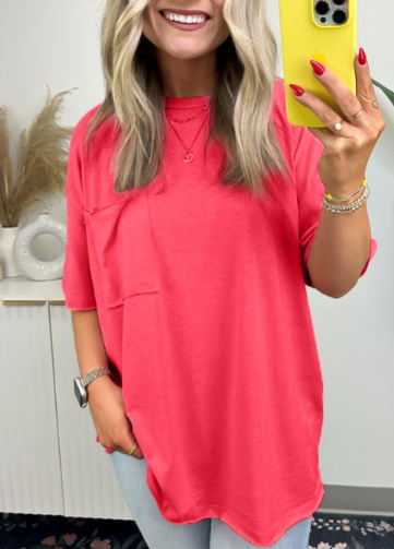 New Women's Raw Edge Loose T-Shirt (Buy 3 Free Shipping)