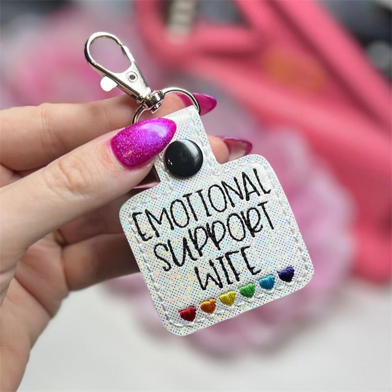 💖Emotional Support Coworker Keychain