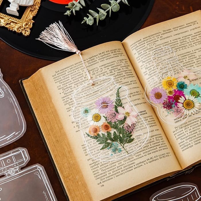 💐Transparent Dried Flower Bookmarks(40 PCS) 