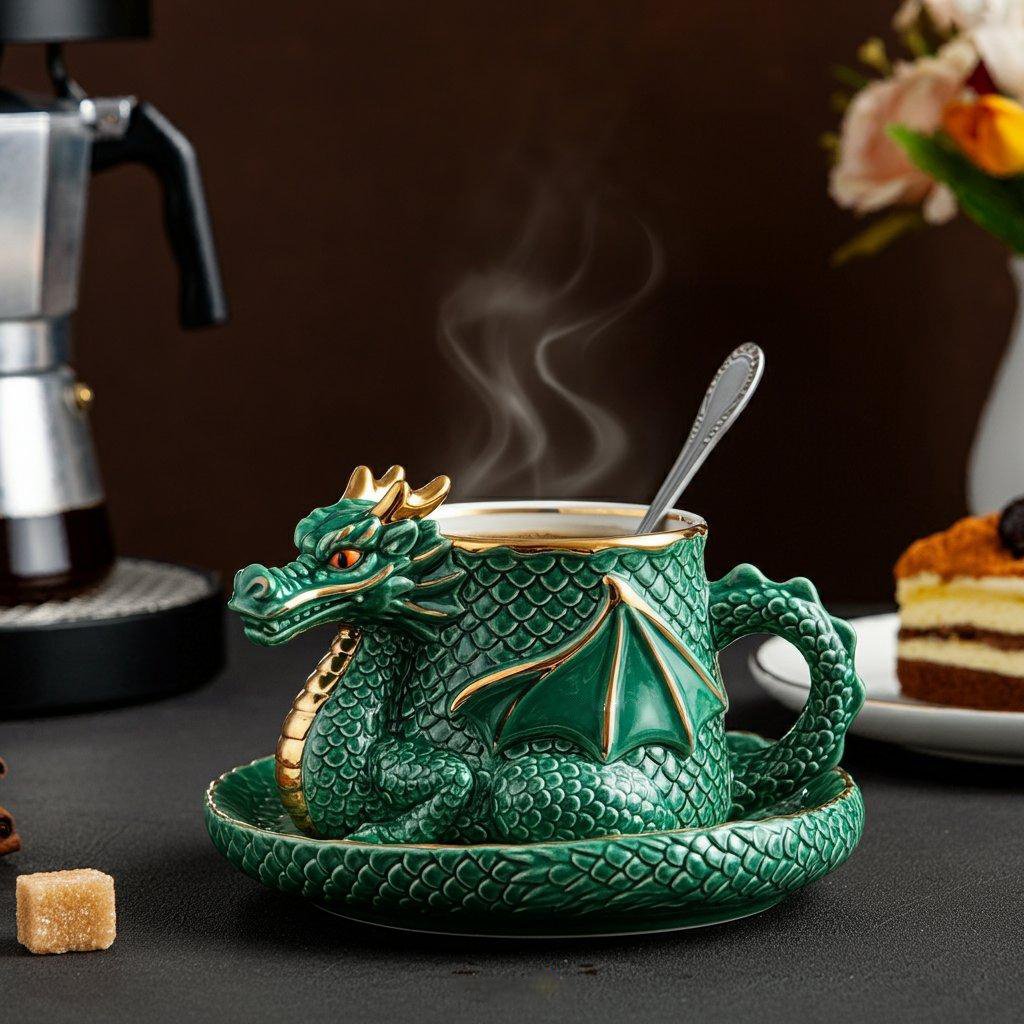 🎁LAST DAY 50% OFF - 🐉☕️Dragon Shaped Coffee Cup