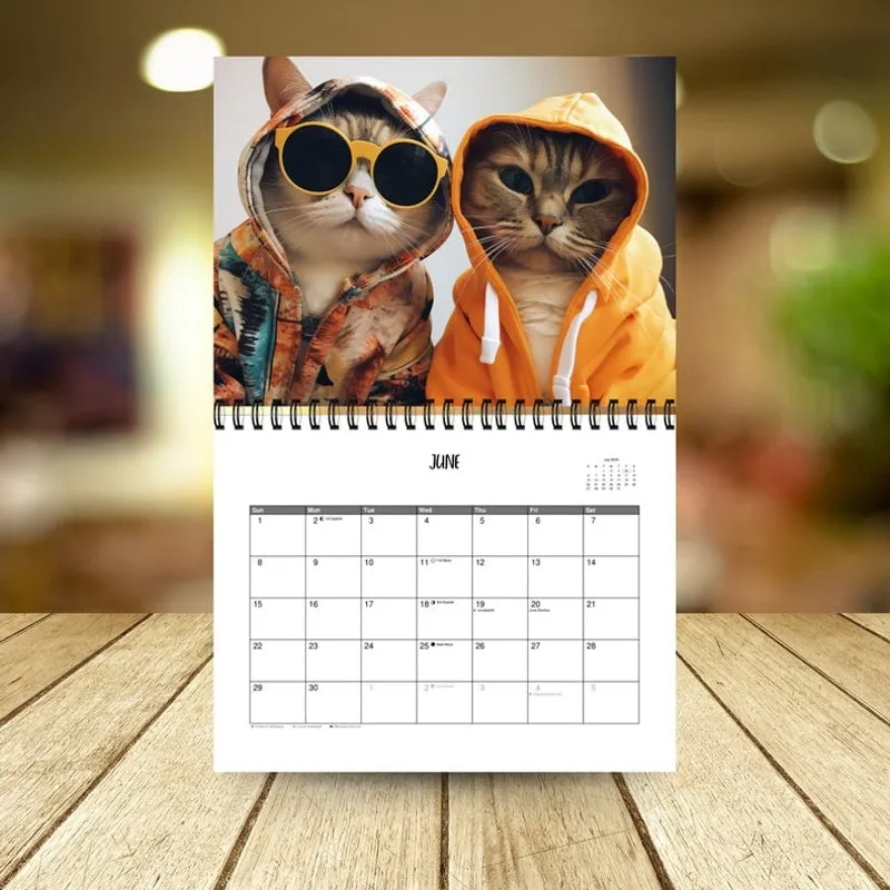 😺2025 Stylish Cats Calendar/Gift For Cat Lover
