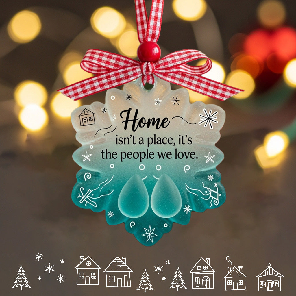 Coastal Sea Glass Snowflake Ornament❄️