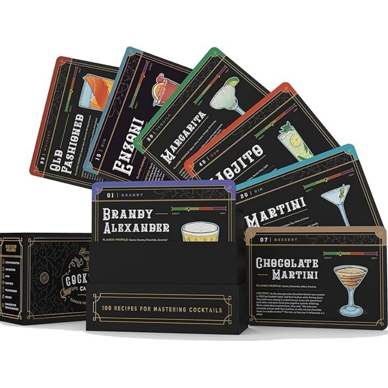 🍸Cocktail Cards: 100 Cocktail Recipes to Master Cocktails🍾