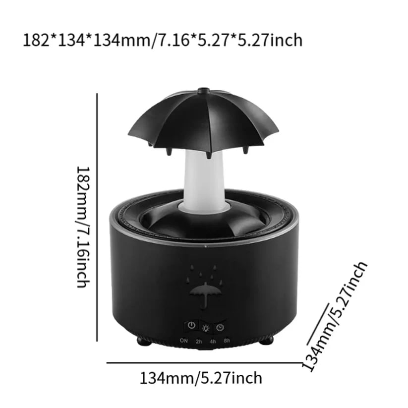 ☂️Rain Umbrella Humidifier & Aroma Diffuser with Soothing Rain Sounds💦