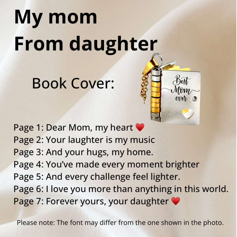 💖Hand Engraved Flip Book Necklace👩‍❤️‍👨