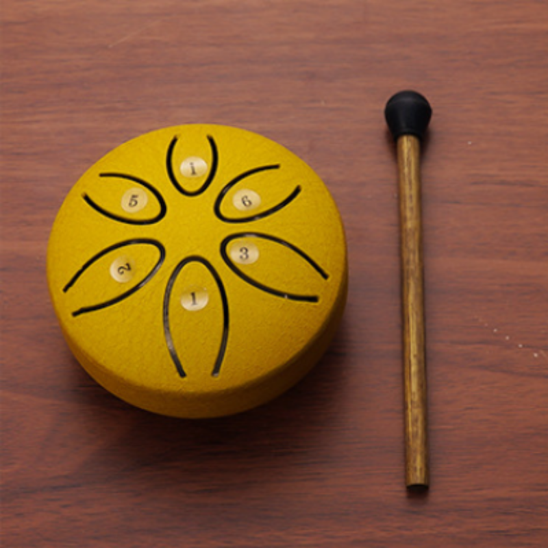 🎁BUDDHA STONES MINI STEEL TONGUE DRUM 3 INCH SOUND HEALING DRUM KIT