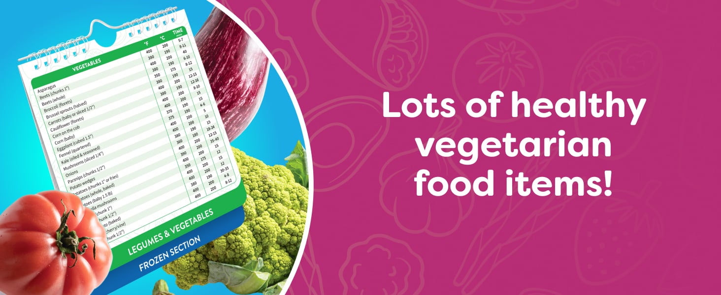 空气炸锅速查表磁铁烹饪指南小册子