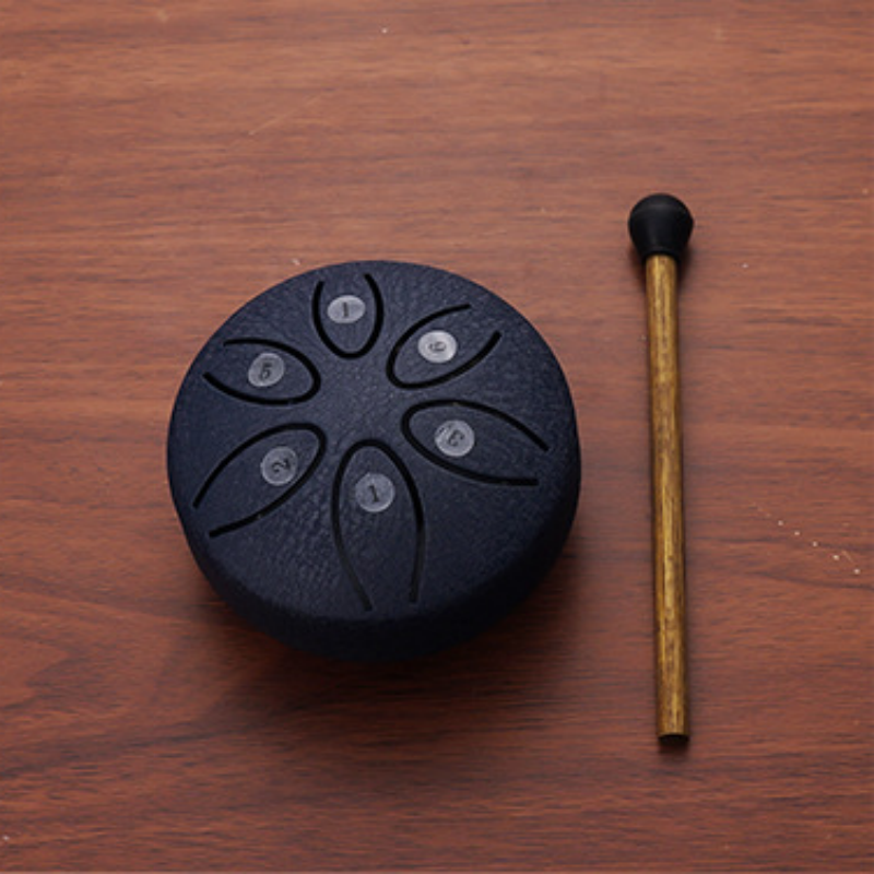 🎁BUDDHA STONES MINI STEEL TONGUE DRUM 3 INCH SOUND HEALING DRUM KIT