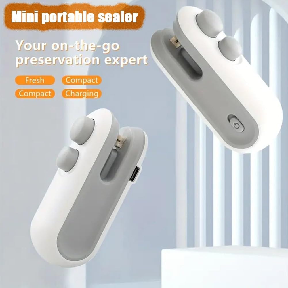 Small 2-in-1 Rechargeable Magnetic Snack Sealer