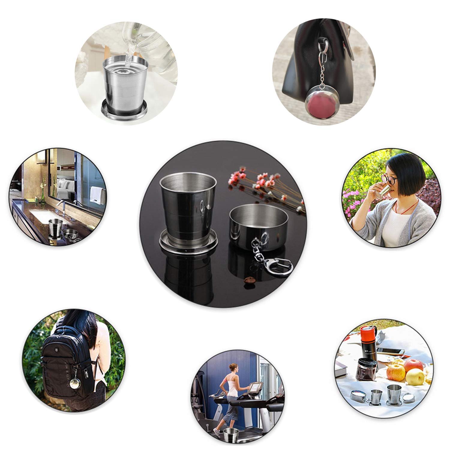 Stainless Steel Folding Cup🥃