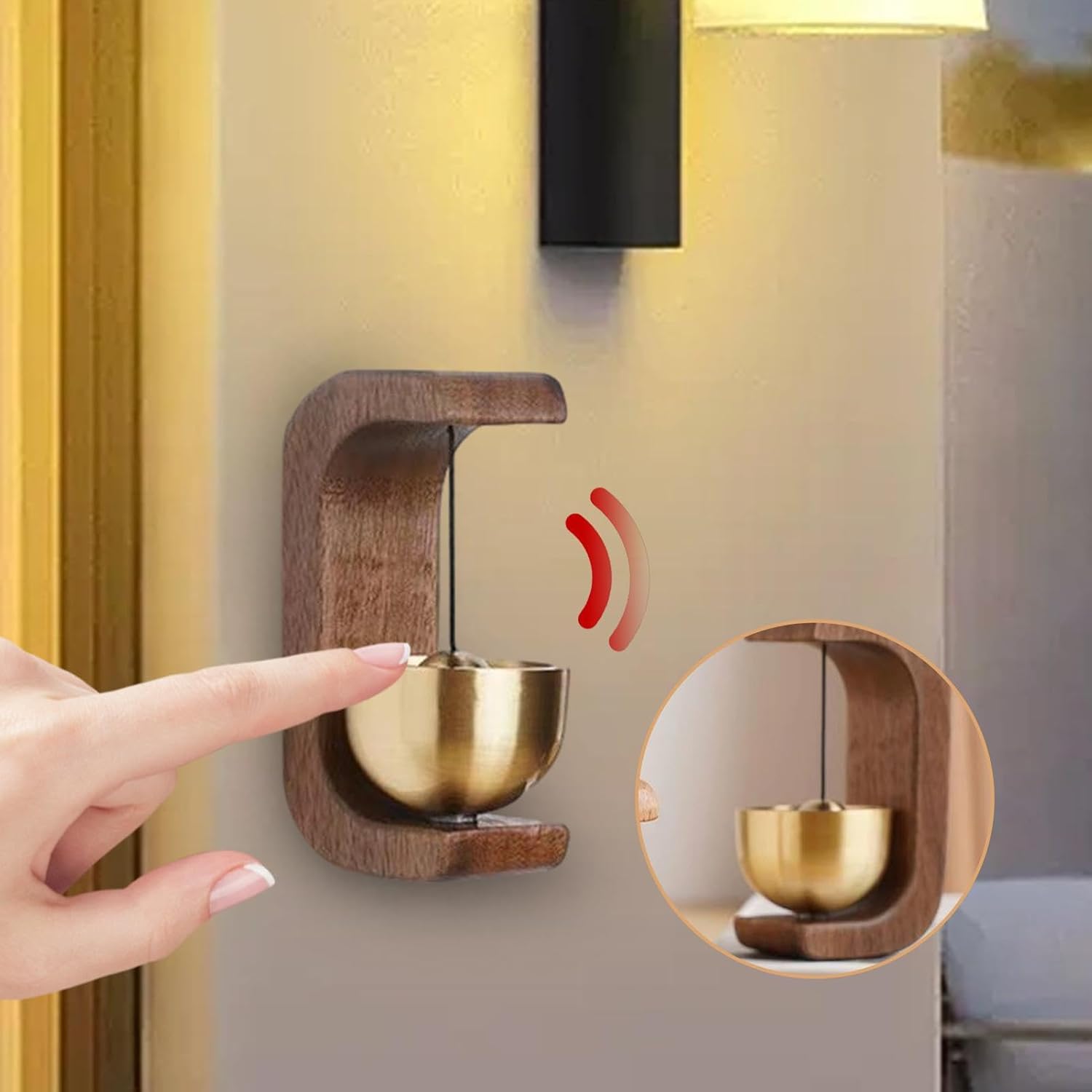 Retro magnetic doorbell
