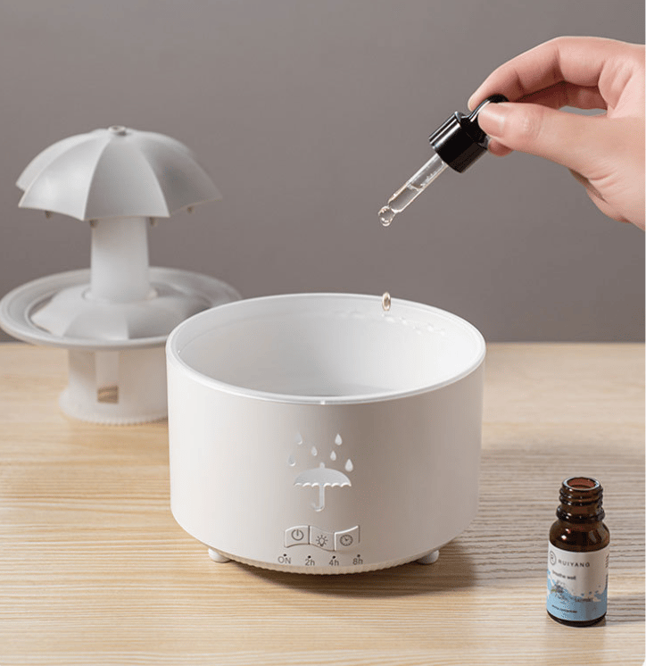 ☂️Rain Umbrella Humidifier & Aroma Diffuser with Soothing Rain Sounds💦